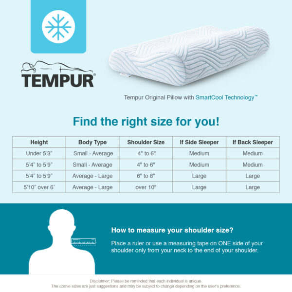 Tempur Original Pillow with SmartCool Technology Tempur Philippines